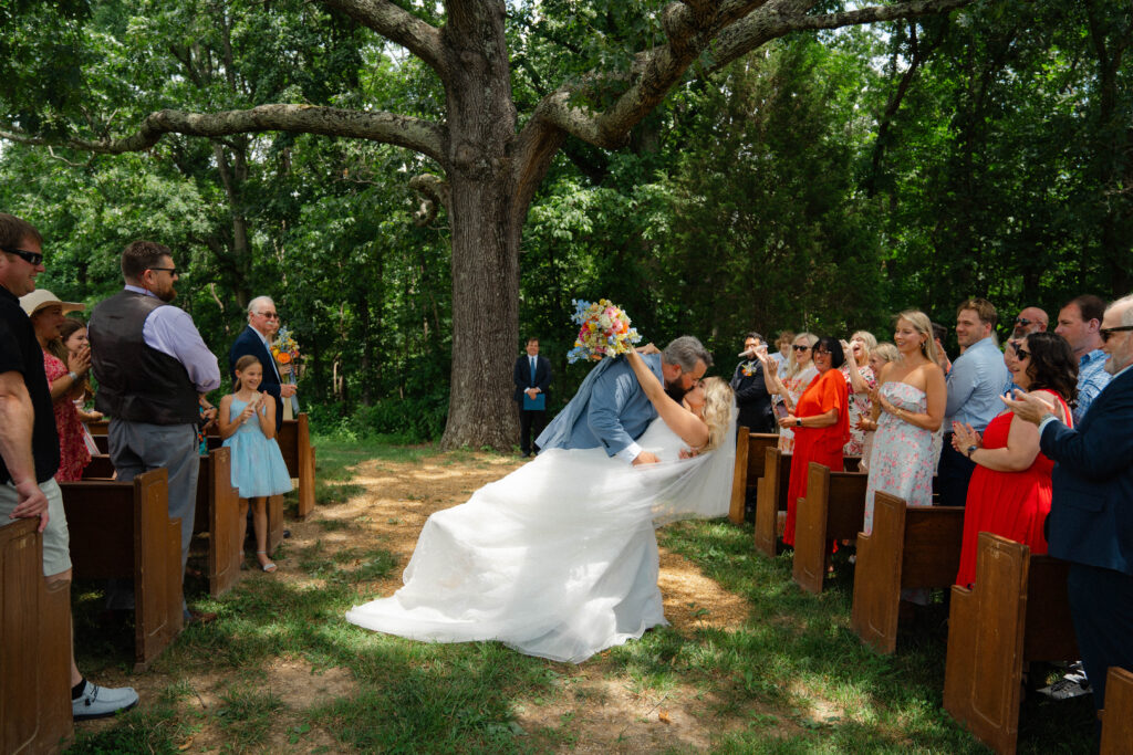 Colorful summer wedding at Heartland Meadows in Knoxville, Tennessee