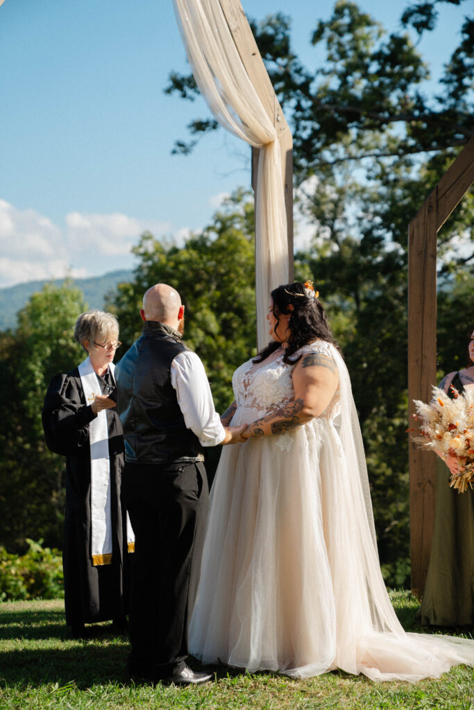 Fall Wedding at Harper's Vineyard in Townsend, Tennessee