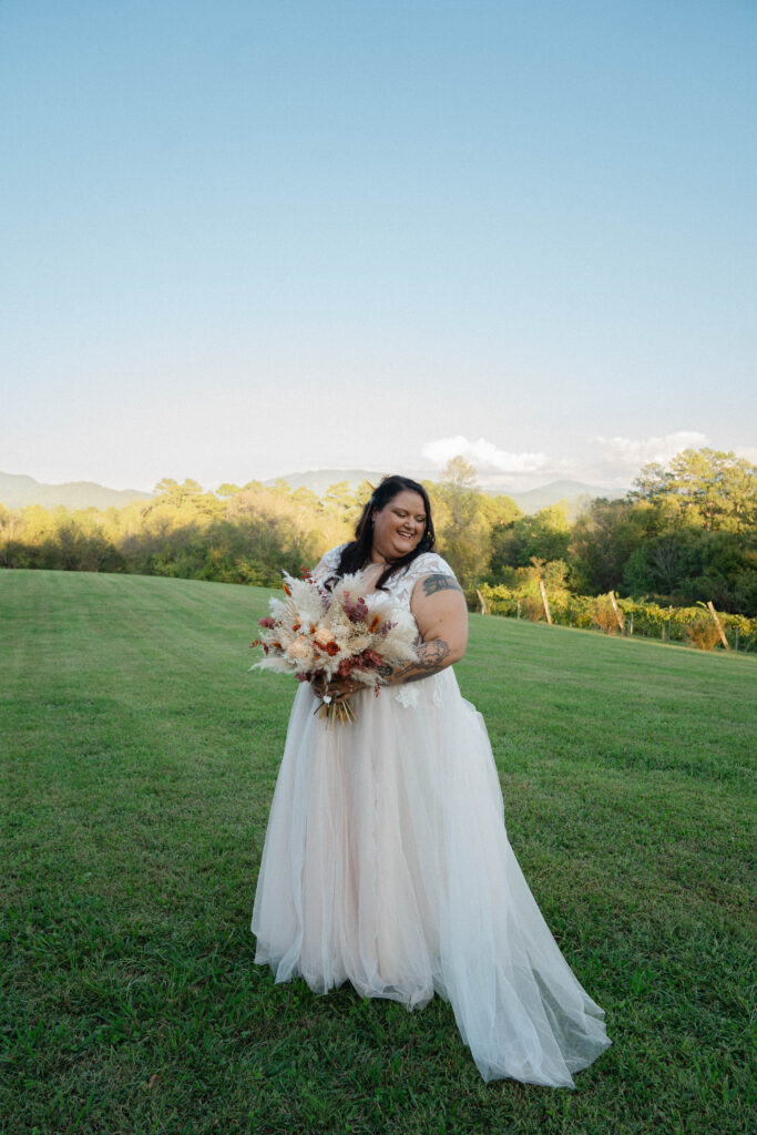 Fall Wedding at Harper's Vineyard in Townsend, Tennessee
