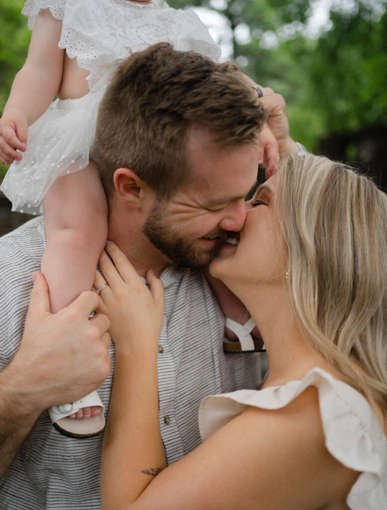 Spring Family Photography Session at Knoxville Botanical Gardens in Knoxville, Tennessee