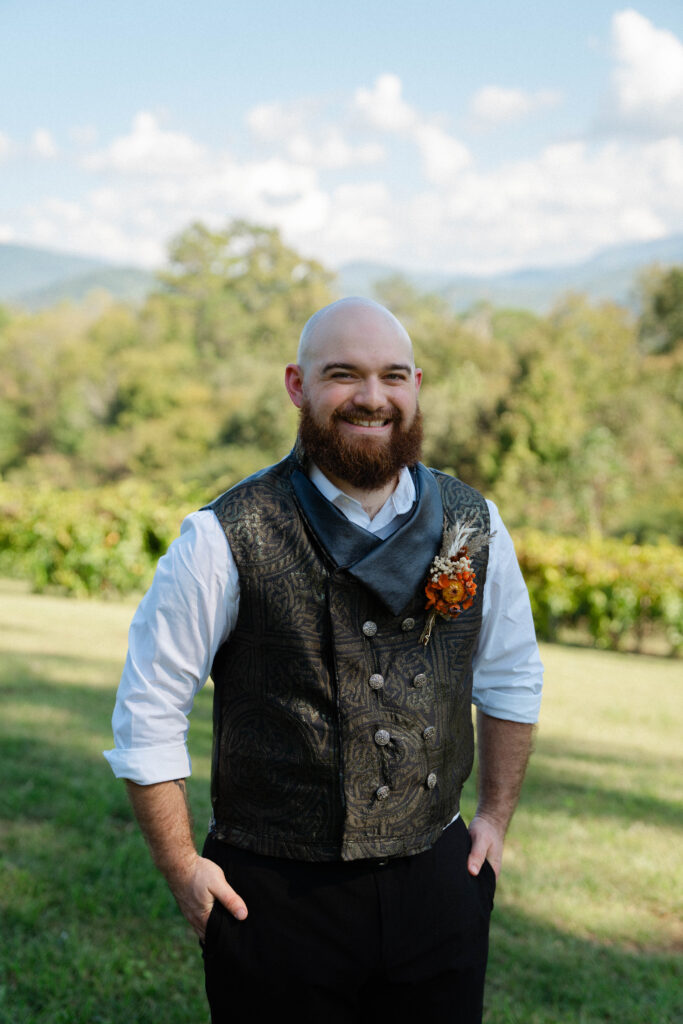 Fall Wedding at Harper's Vineyard in Townsend, Tennessee