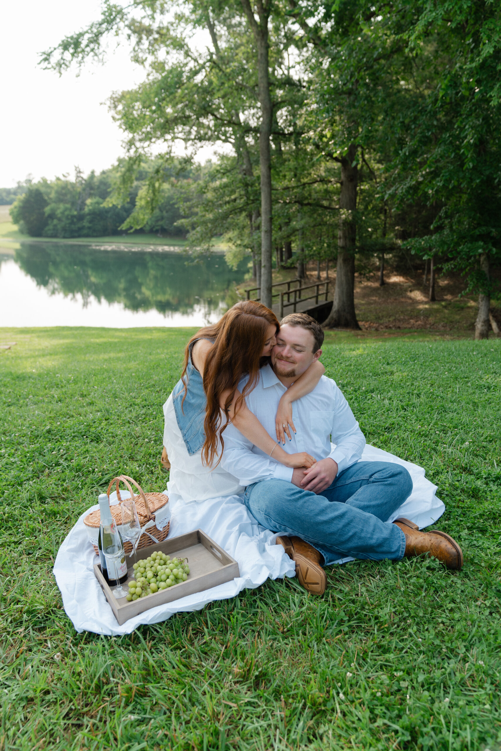 Summer Engagement Session at Oak Meadows Farm and Venue in Greenville, Tennessee