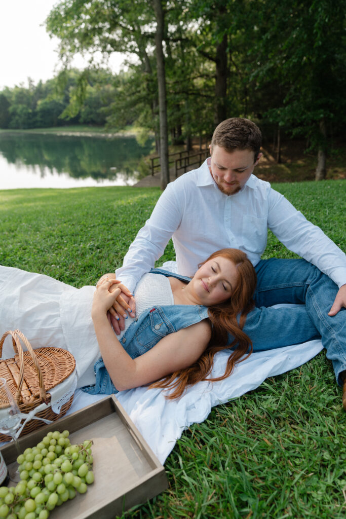 Summer Engagement Session at Oak Meadows Farm and Venue in Greenville, Tennessee