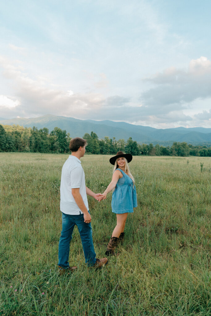 Engagement Session in Cades Cove in the Great Smoky Mountains National Park - By Hayley Howard Photography