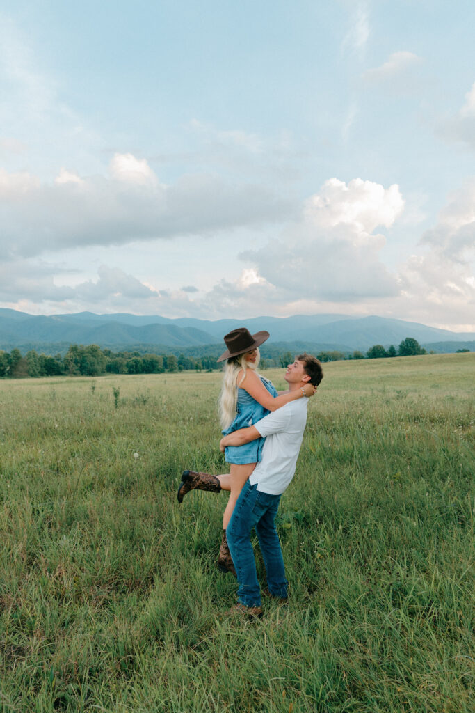 Engagement Session in Cades Cove in the Great Smoky Mountains National Park - By Hayley Howard Photography