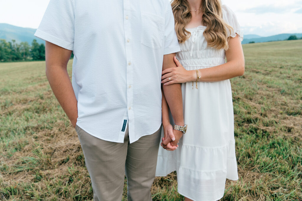 Summer Engagement Session in Cades Cove in the Great Smoky Mountains National Park