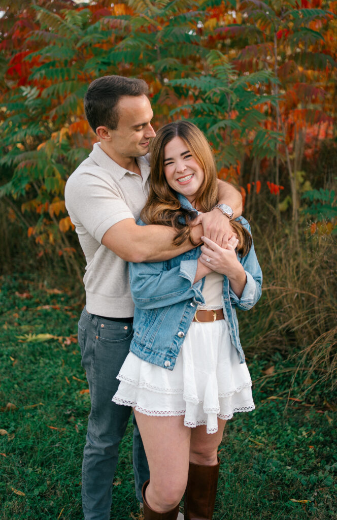 Fall Engagement Session at Cove Lake State Park in Tennessee