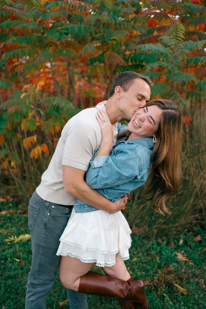 Fall Engagement Session at Cove Lake State Park in Tennessee