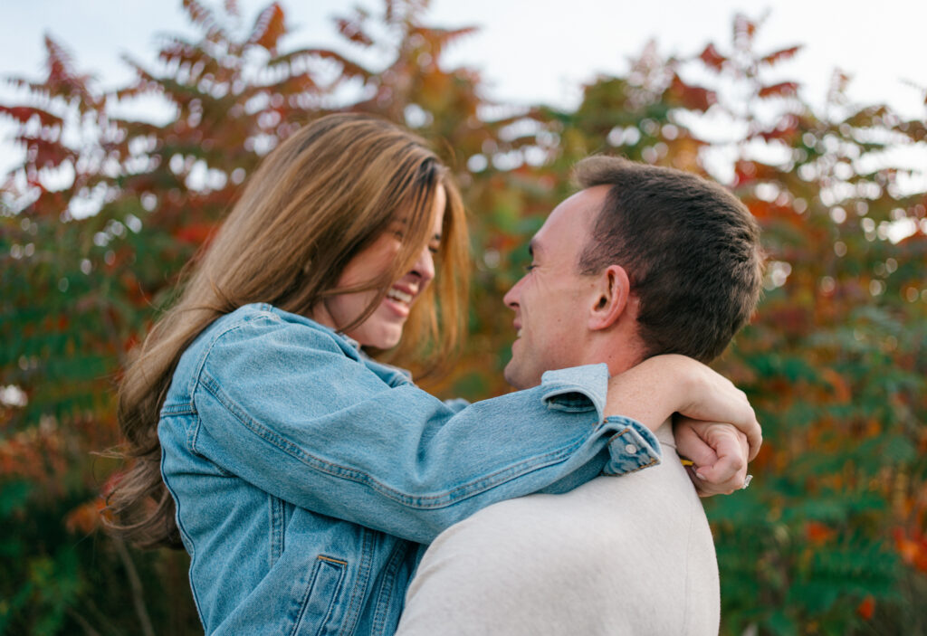 Fall Engagement Session at Cove Lake State Park in Tennessee
