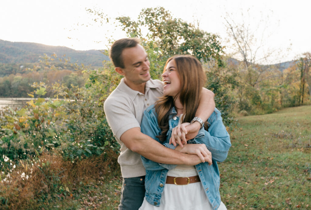 Fall Engagement Session at Cove Lake State Park in Tennessee